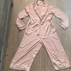 Night out Pink silk romper